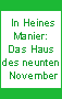 In Heines Manier: Das Haus des neunten November